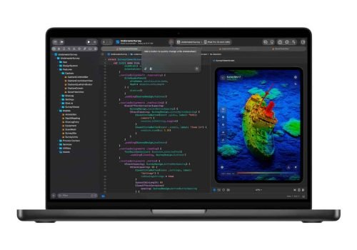O novo MacBook Pro foi projetado para executar modelos de linguagem localmente, sem depender de servidores externos. - Imagem: Divulgação/Apple